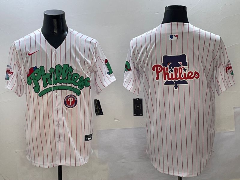 Men Philadelphia Phillies Blank White Fourth generation Joint Name Nike 2025 MLB Jersey style 6->los angeles dodgers->MLB Jersey